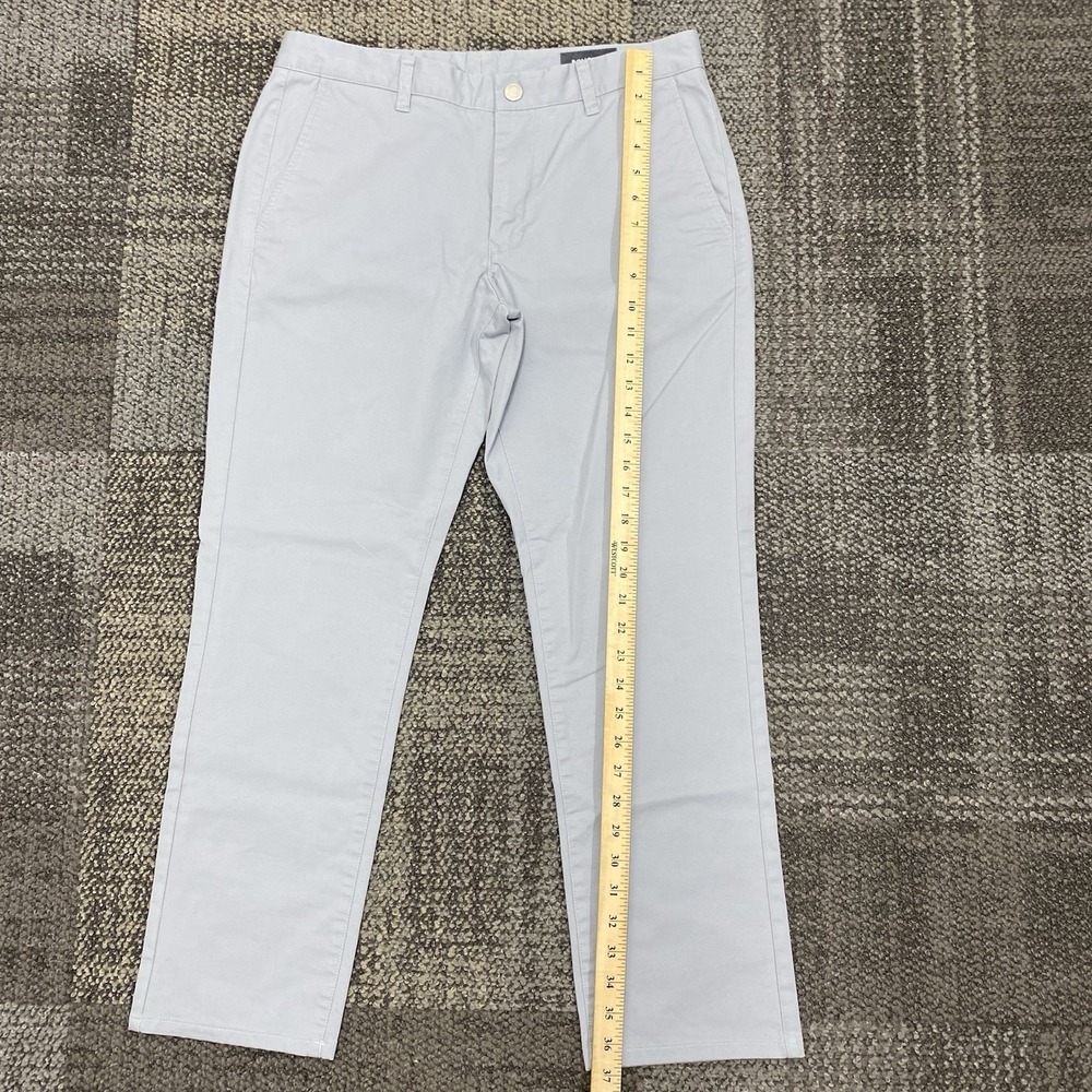 BONOBOS Slim Fit Light Blue Chinos Mens Size 32x34 Cotton Stretch Pants - Picture 7 of 11